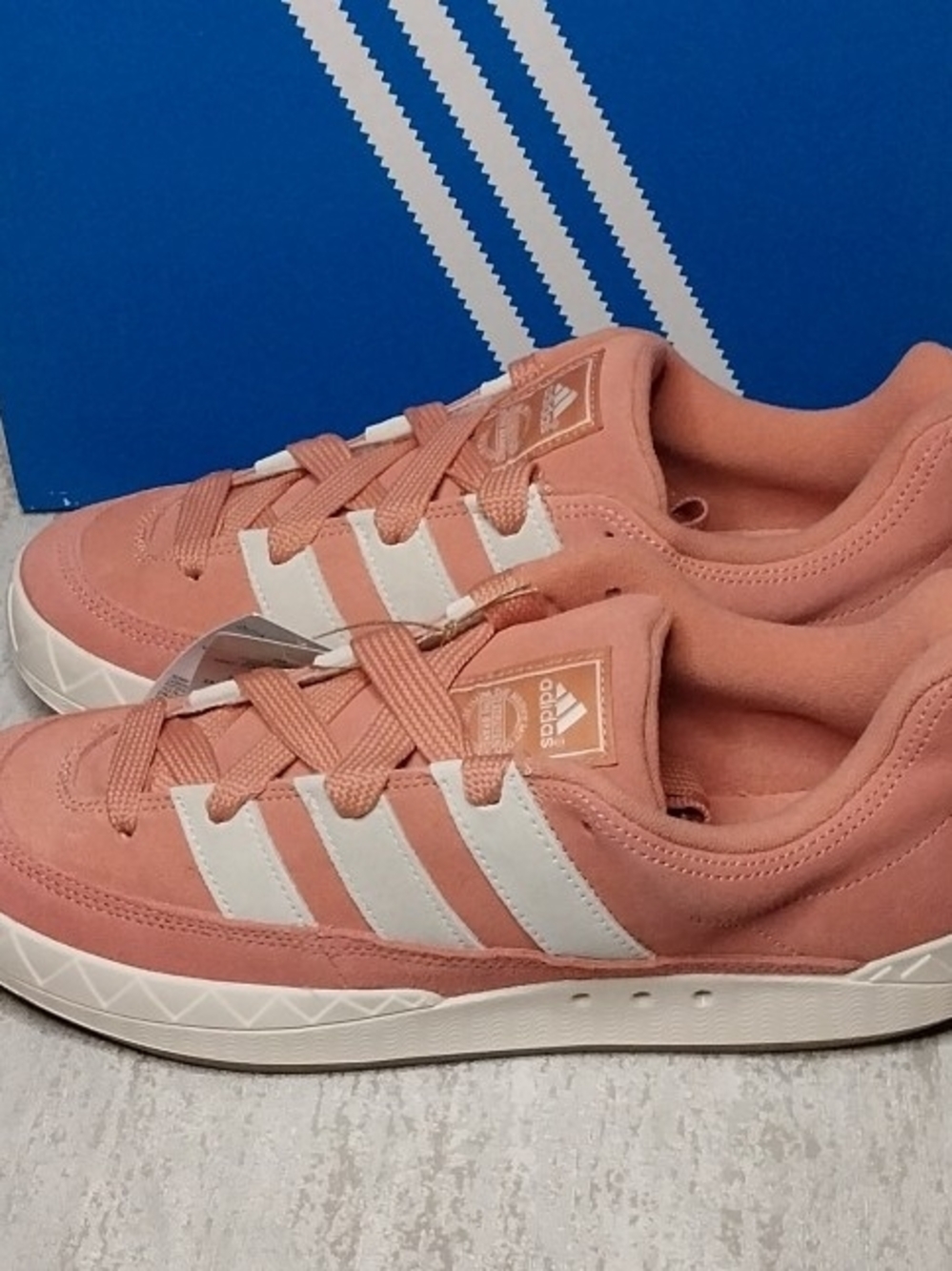 Adidas Adimatic Mens 11 Pink Suede Comfort Sneakers